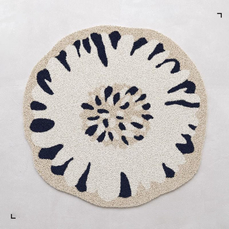 Blumenförmiger Teppich 1789754099