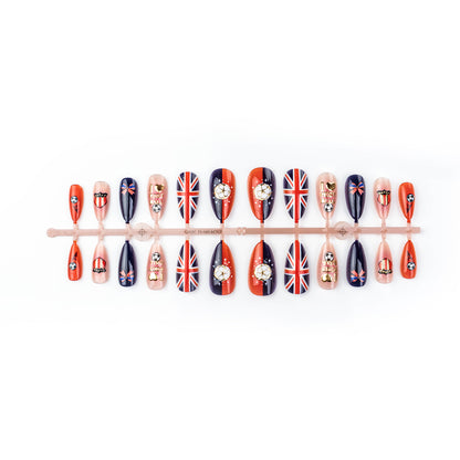 Sport-Themen Press-On Nail Art Set