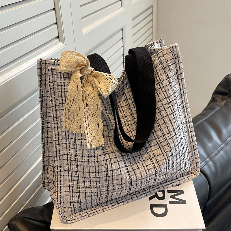 Spitzen-Detail Strukturierte Tote Bag