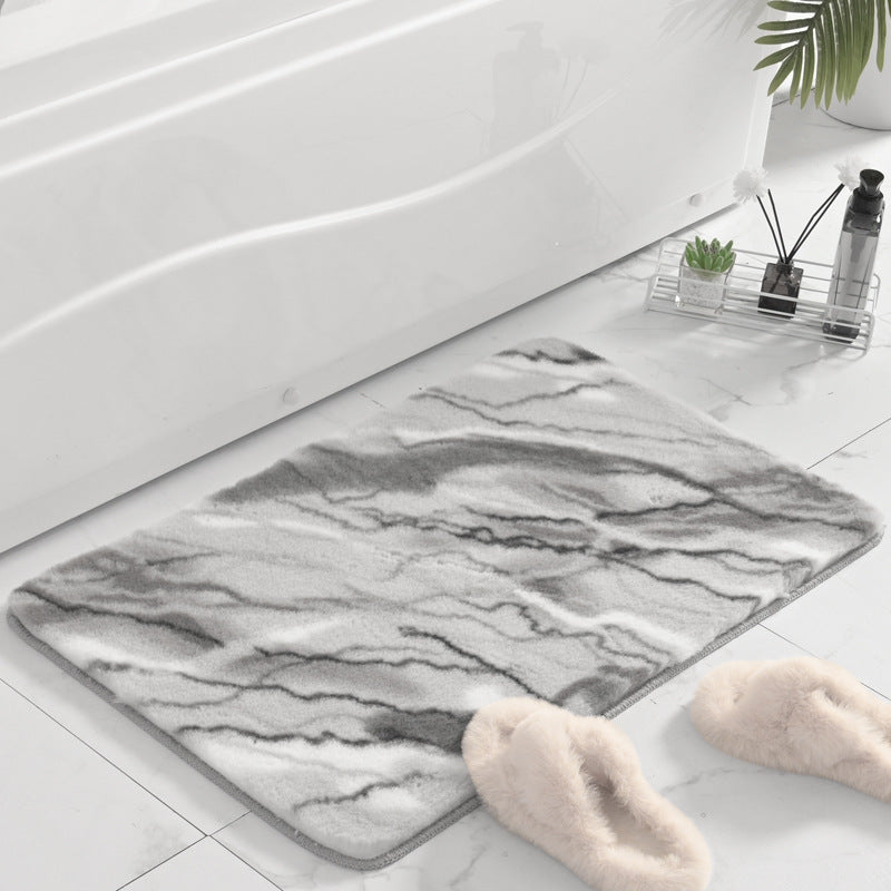 Plüsch Marmor Design Badmatte Brehn