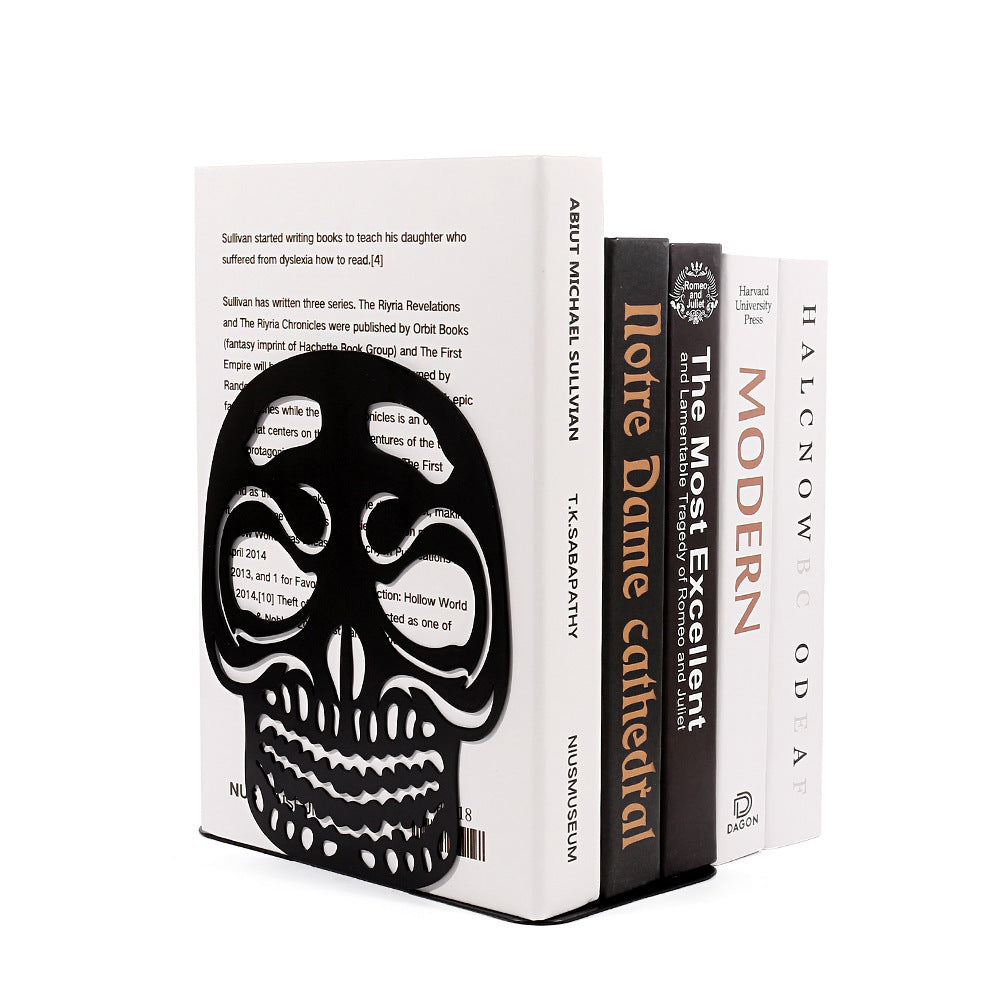 Schädel-Design Dekorative Buchstützen
