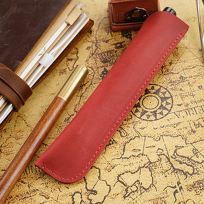 Leder Bleistift Rolltasche