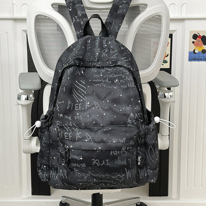 Trendy Script Druck Rucksack Brehn