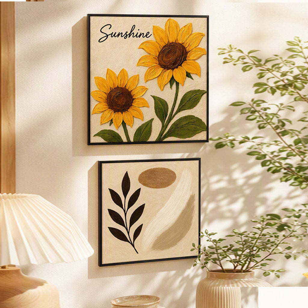 Inspirierende Sonnenblumen Wanddekoration