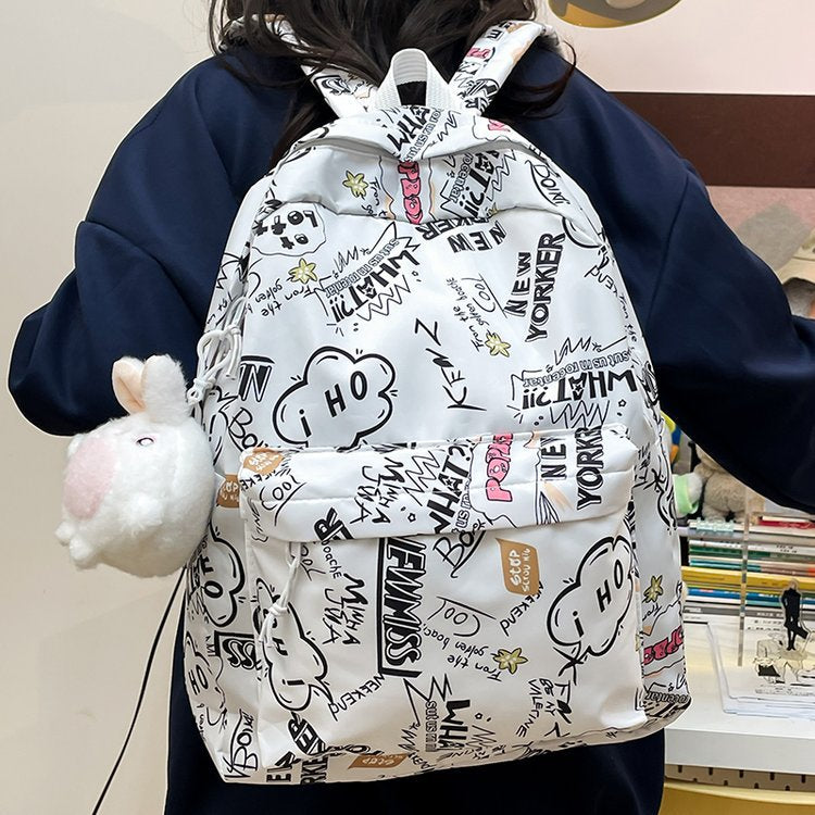 Rucksack mit Kreativem Graffiti-Design Brehn