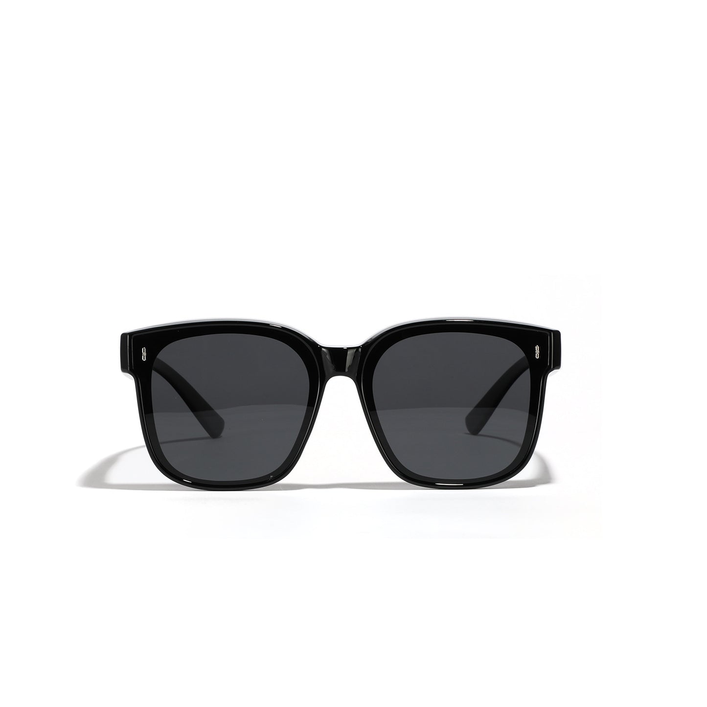 Damen quadratische Sonnenbrille mit modernem, hochglänzendem Rahmen und UV-Schutz Brehn