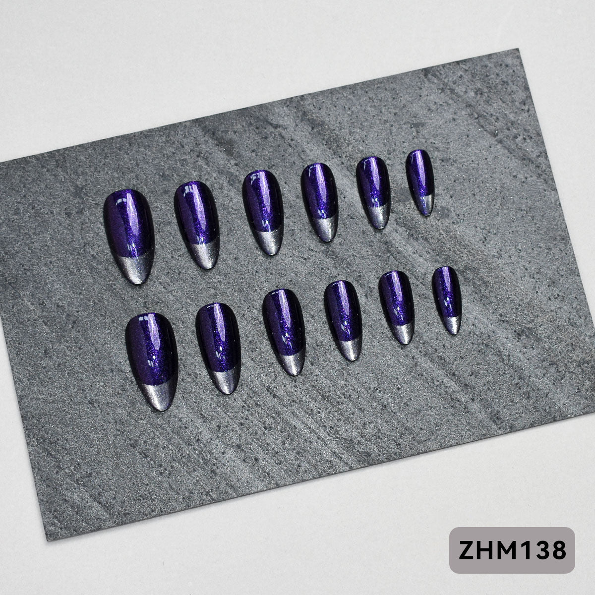 Künstlerisches Press-On-Nagelset mit Kirschblütenmuster Brehn