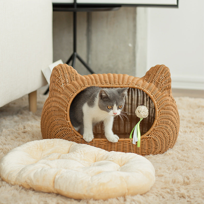 Gemütliches Katzenbett im Tierdesign Brehn