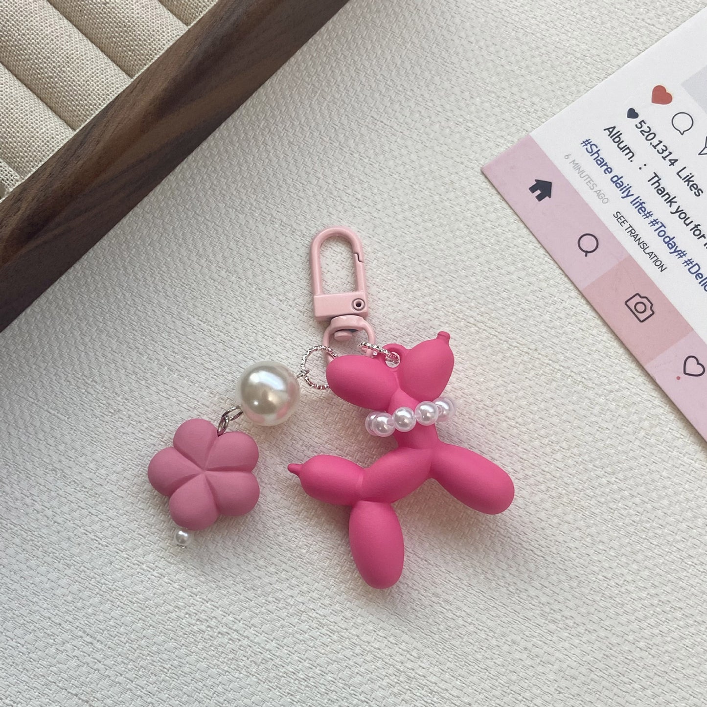 Ballon Tier Charm Schlüsselanhänger Brehn