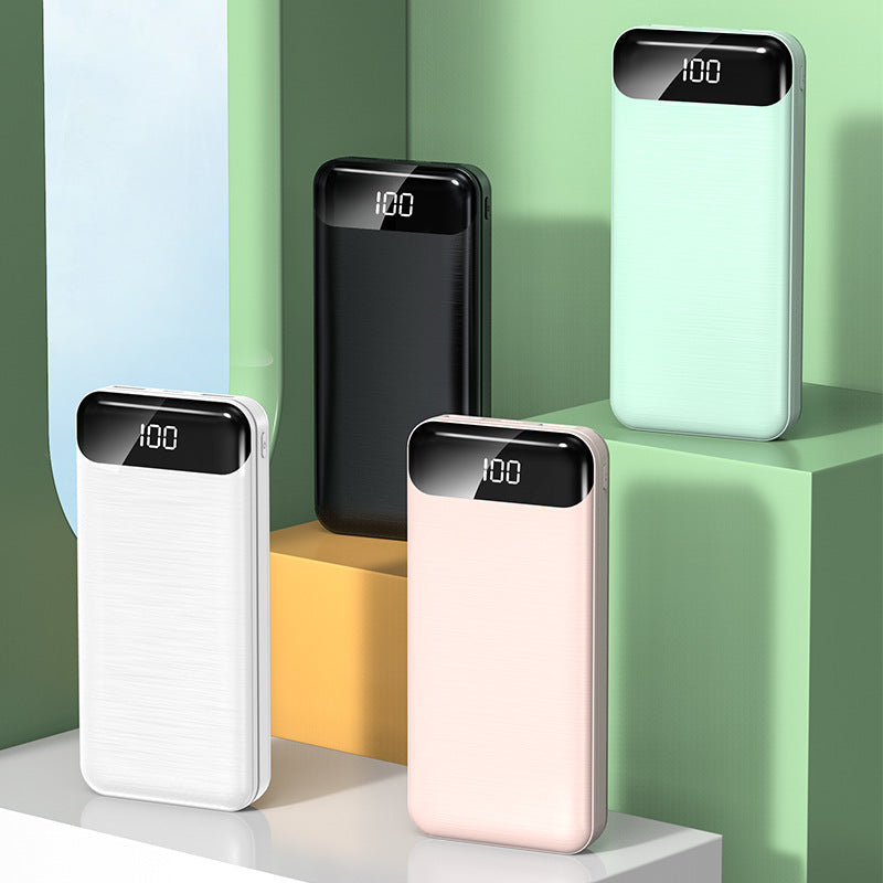 Ultra-Schlanke Powerbank mit Lcd-Display und Schnellladefunktion Brehn
