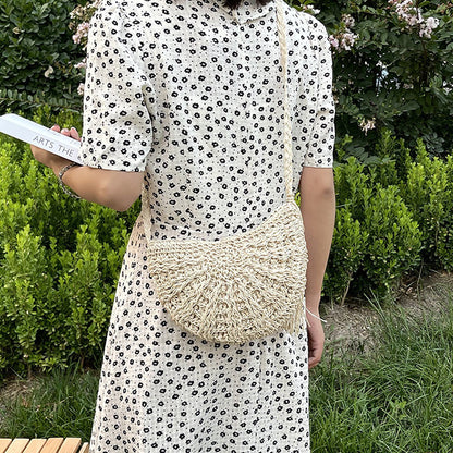 Handgeknüpfte Sling-Tasche mit Quasten Brehn