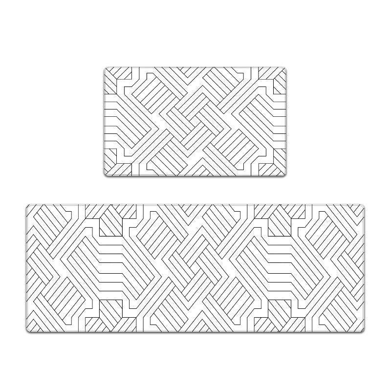 Künstlerisches geometrisches Muster Bereichsmatte Set Brehn