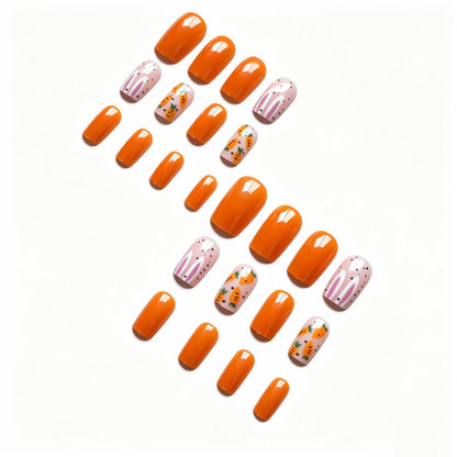 Kreatives Karotten-Themen-Nagelkunst-Set