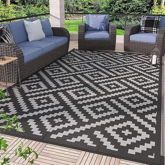 Geometrisch gemusterte Outdoor-Bereichsmatte
