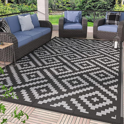 Geometrisch gemusterte Outdoor-Bereichsmatte
