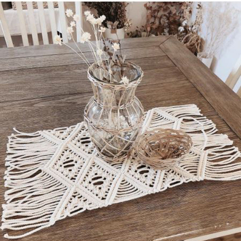 Bohemian Woven Makramee Tischläufer Brehn