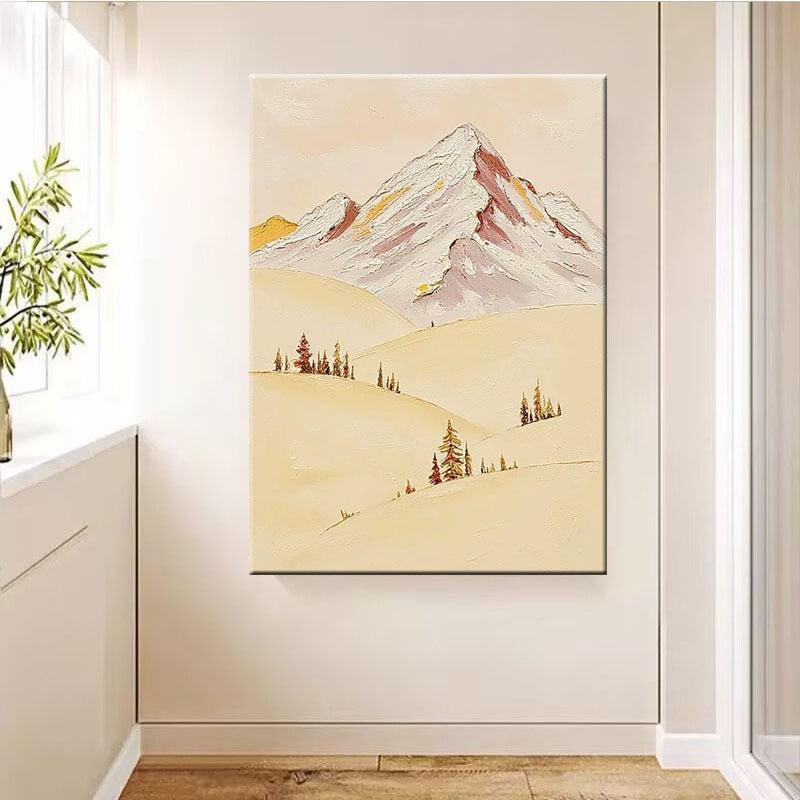 Berglandschaft Texturierte Leinwand Kunstwerk