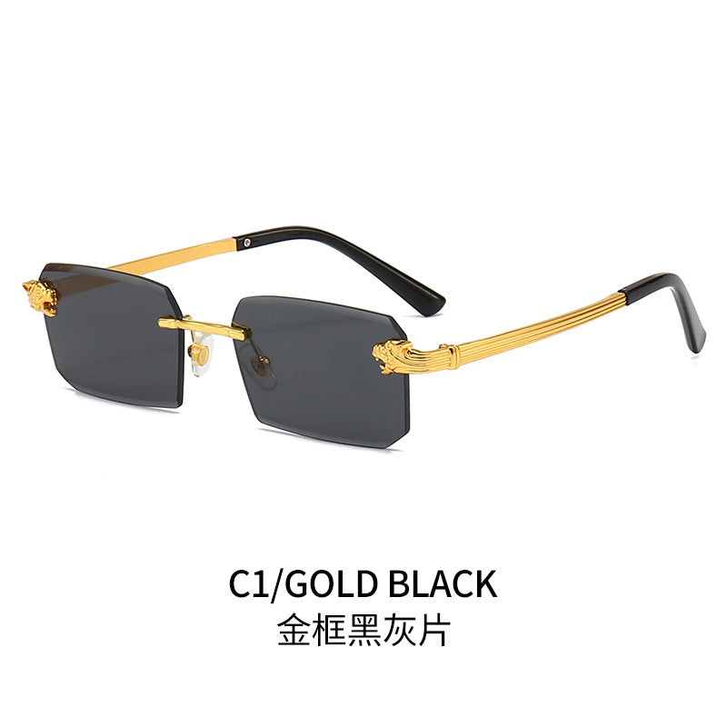 Damen Modische Sonnenbrille mit facettiertem Rahmen und luxuriösen Akzenten Brehn