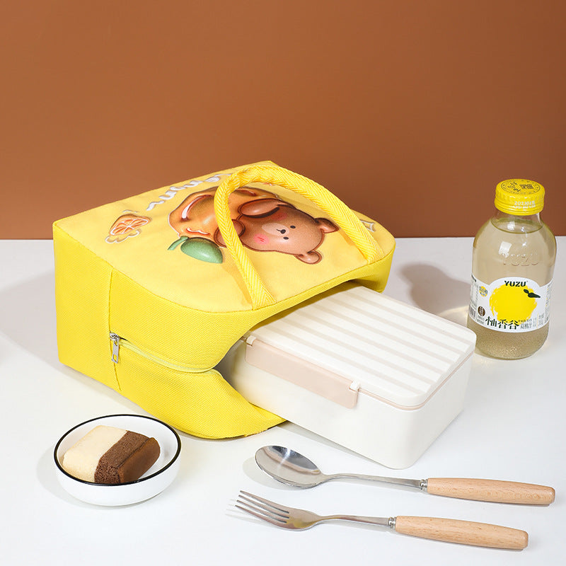 Niedliche mit Tieren bedruckte isolierte Lunch-Tasche