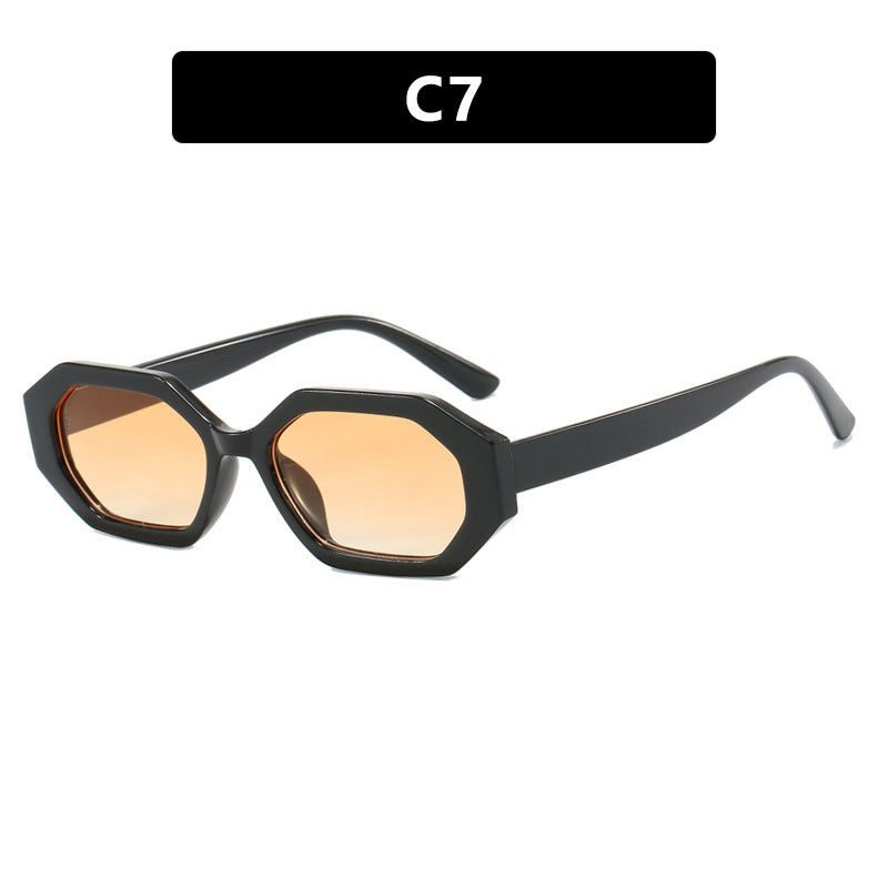 Damen auffällige Sonnenbrille im modernen achteckigen Design Brehn