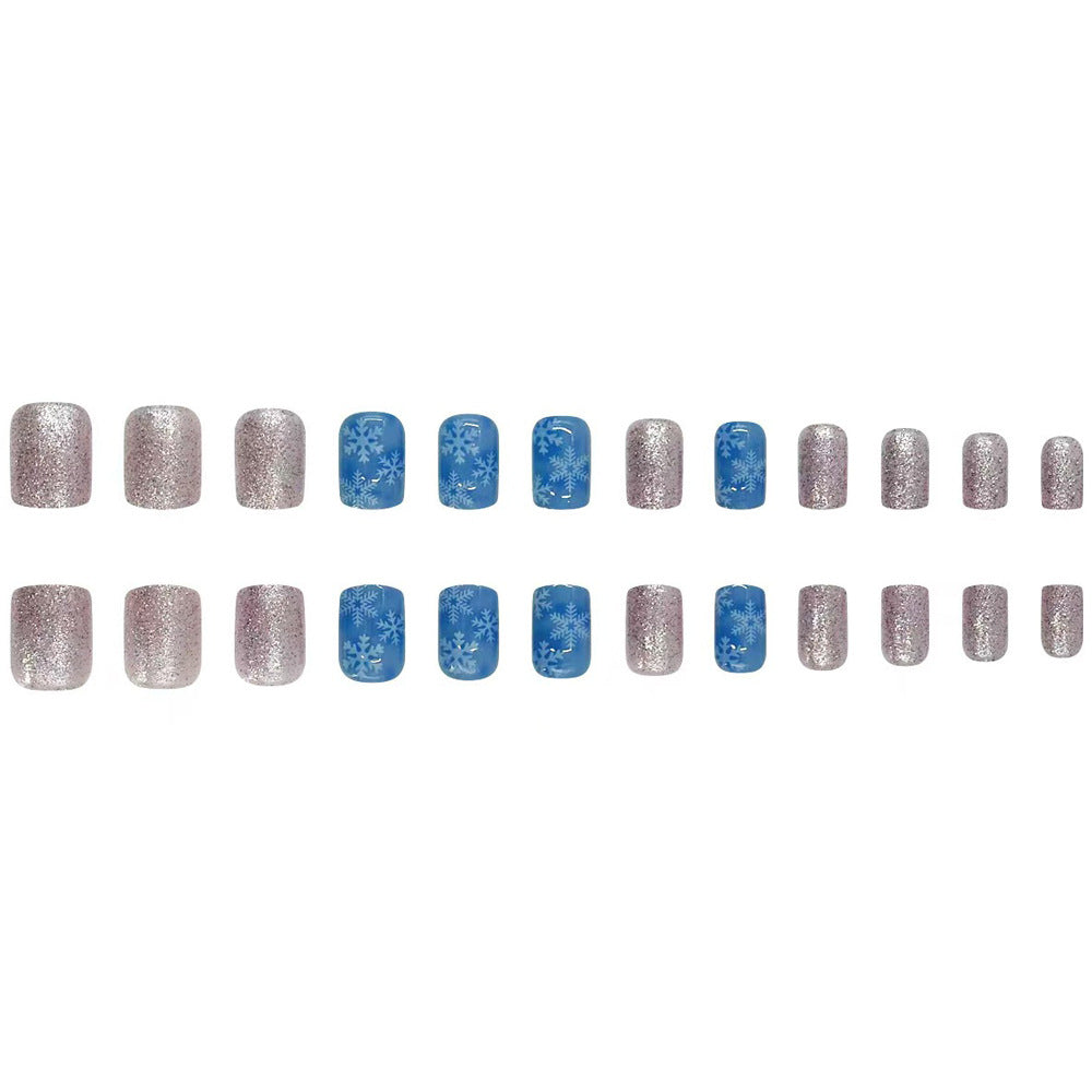 Winter-Themen Druck-Nagelkunst Brehn