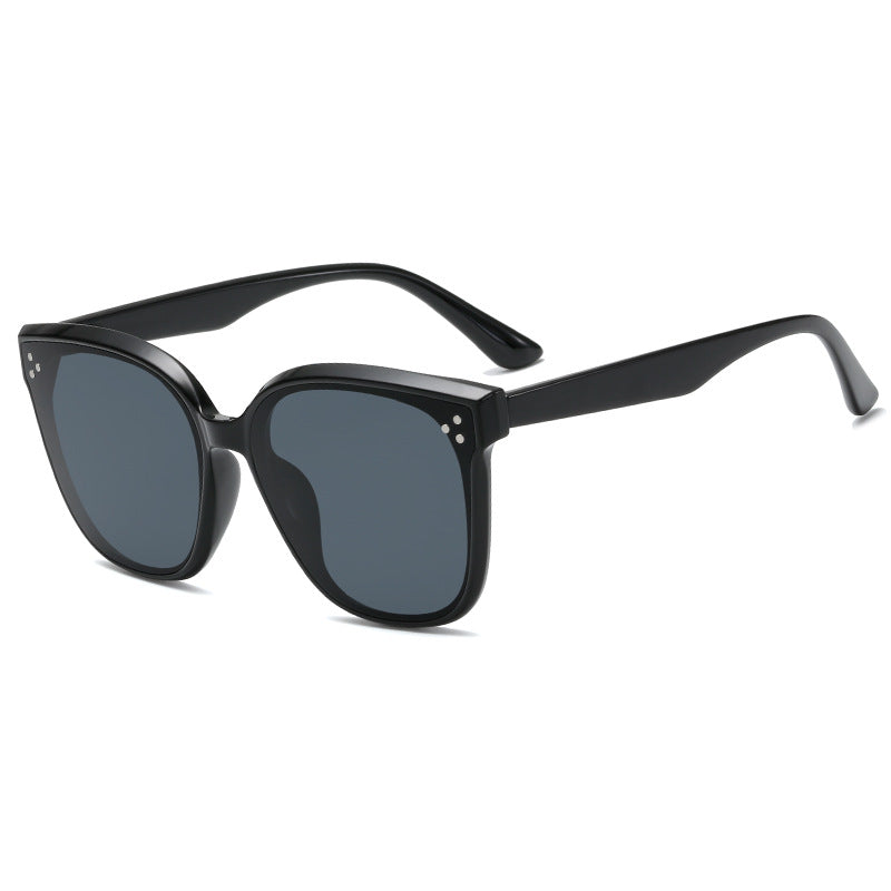 Damen quadratische Sonnenbrille mit stilvollem, breitem Rahmen Brehn