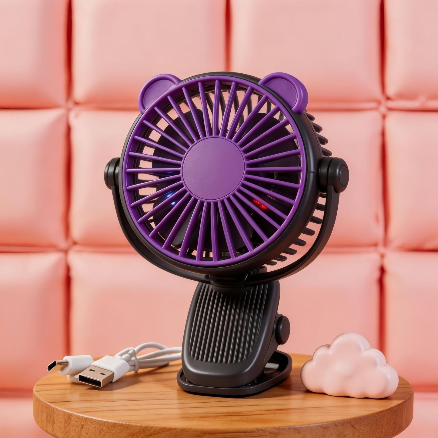 Damen Tragbarer Handventilator mit kreativen Tierohren Brehn