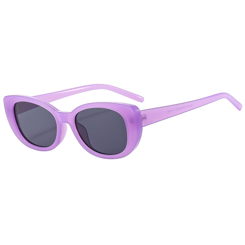Damen Cat-Eye Sonnenbrille mit hochglänzendem Kunststoffrahmen Brehn