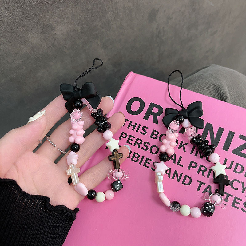 Frauen Süß Themed Perlen Schlüsselanhänger Brehn