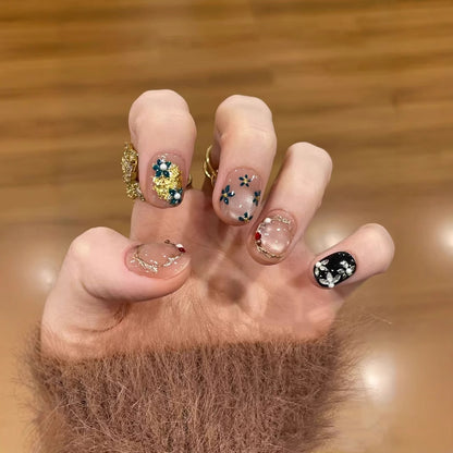 Floral Art Press-On Nail Set