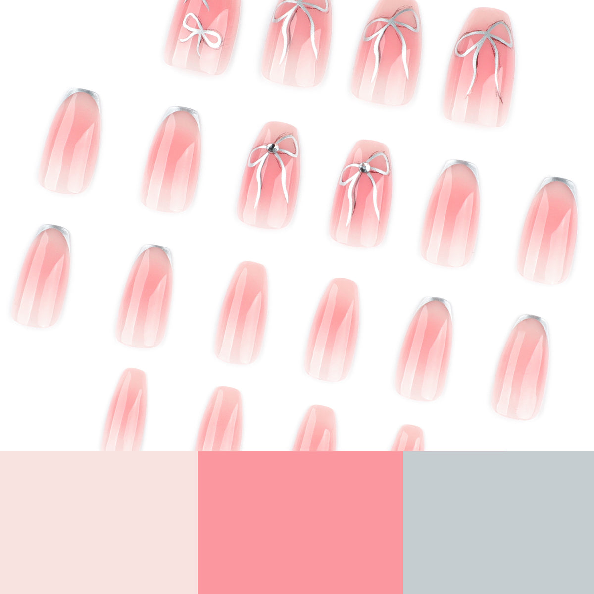 Kunstvolle Nagelkunst mit Schleifen-Design Brehn