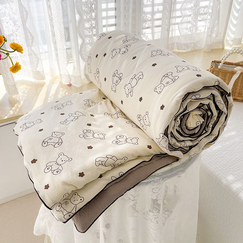 Floral gestickte Bettdecke Brehn