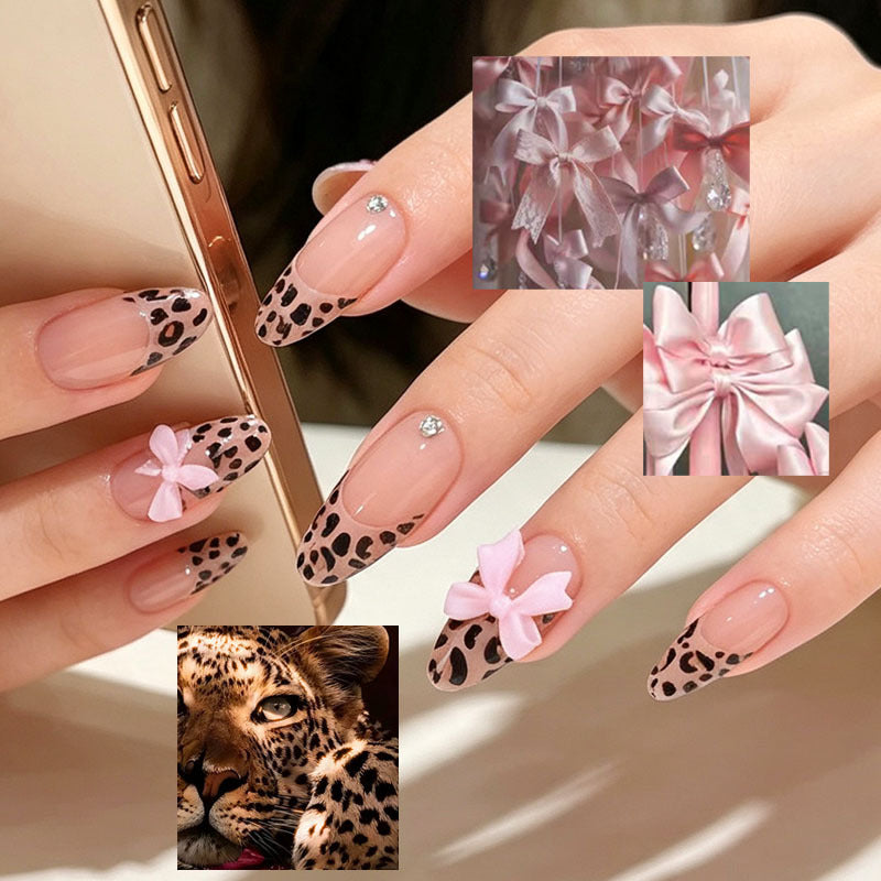 Stylische Tierdruck Press-On Nagelspitzen Brehn