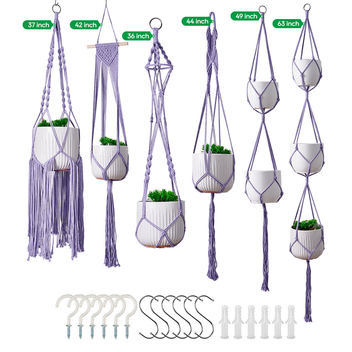 Macramé Pflanze Hänger Set