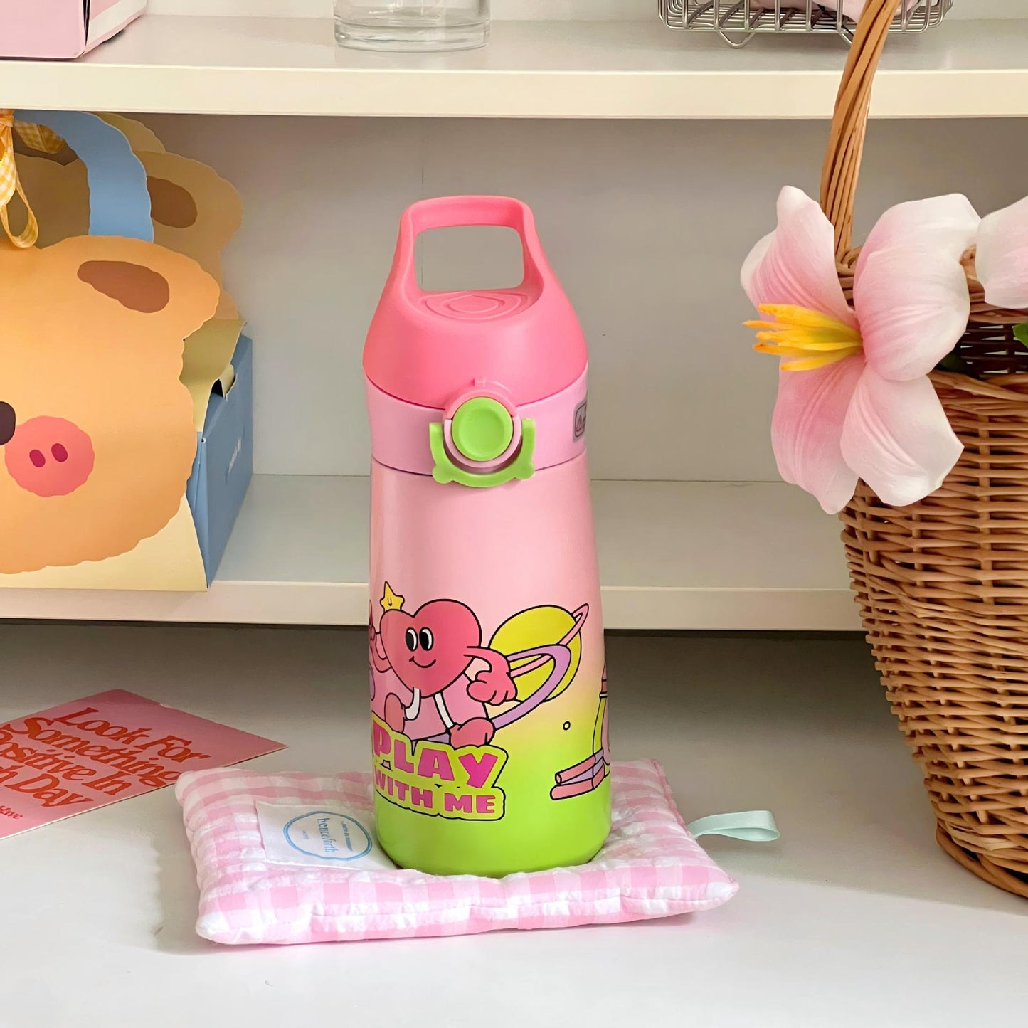 Damen Kinder Trinkflasche mit kinderfreundlichem Design Brehn