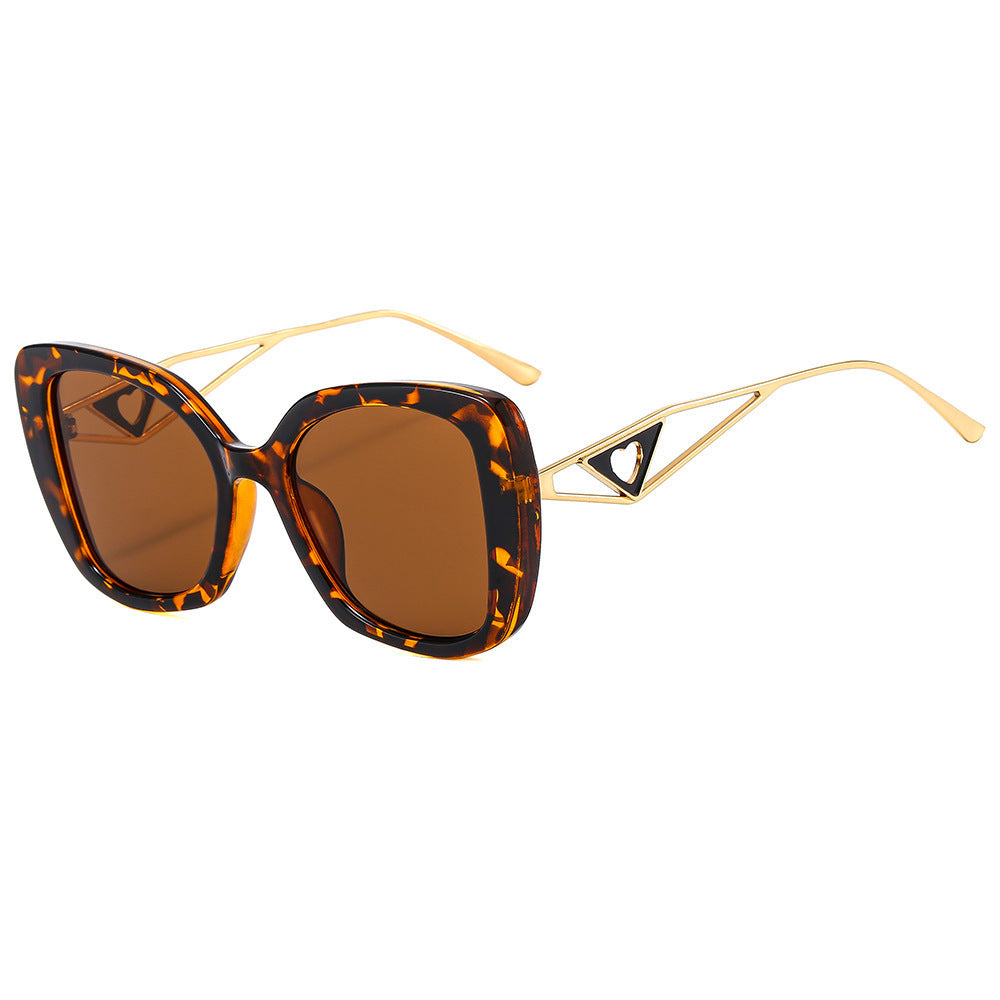 Damen modische Sonnenbrille mit auffälliger quadratischer Rahmenkonstruktion Brehn