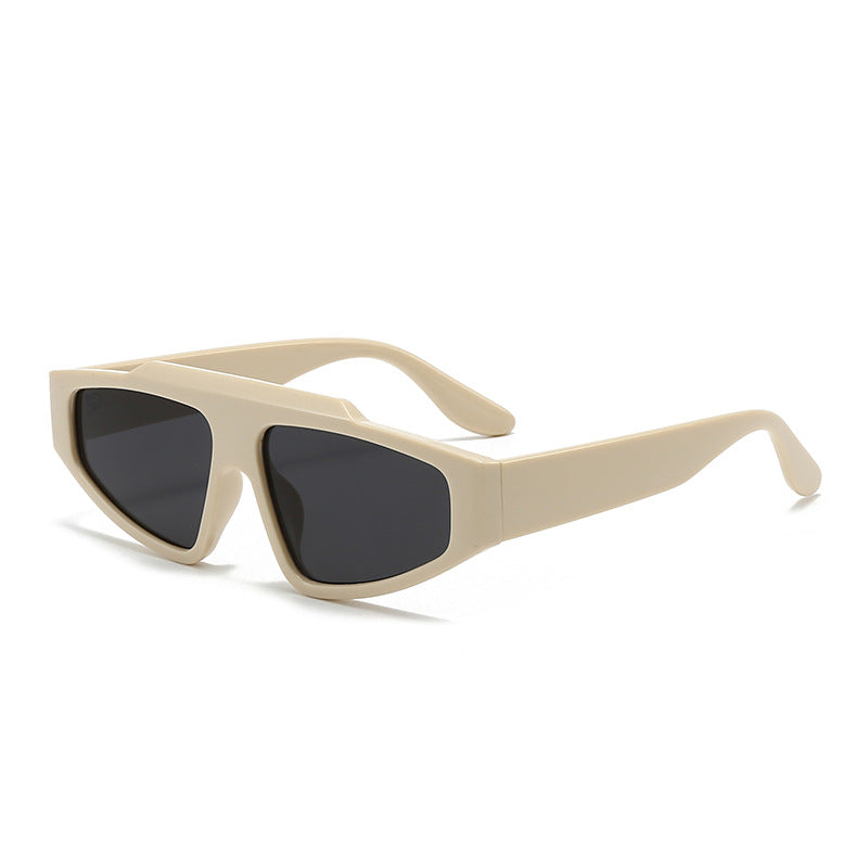 Damen futuristische Designer-Sonnenbrille mit markantem Rahmen Brehn