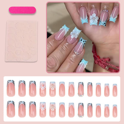 Kunstnagelset mit floralen und trendy Designs Brehn