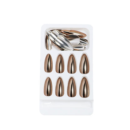 Metallic Stiletto Press-On Nails Brehn