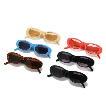 Vintage-inspirierte ovale Fassung Sonnenbrille Brehn