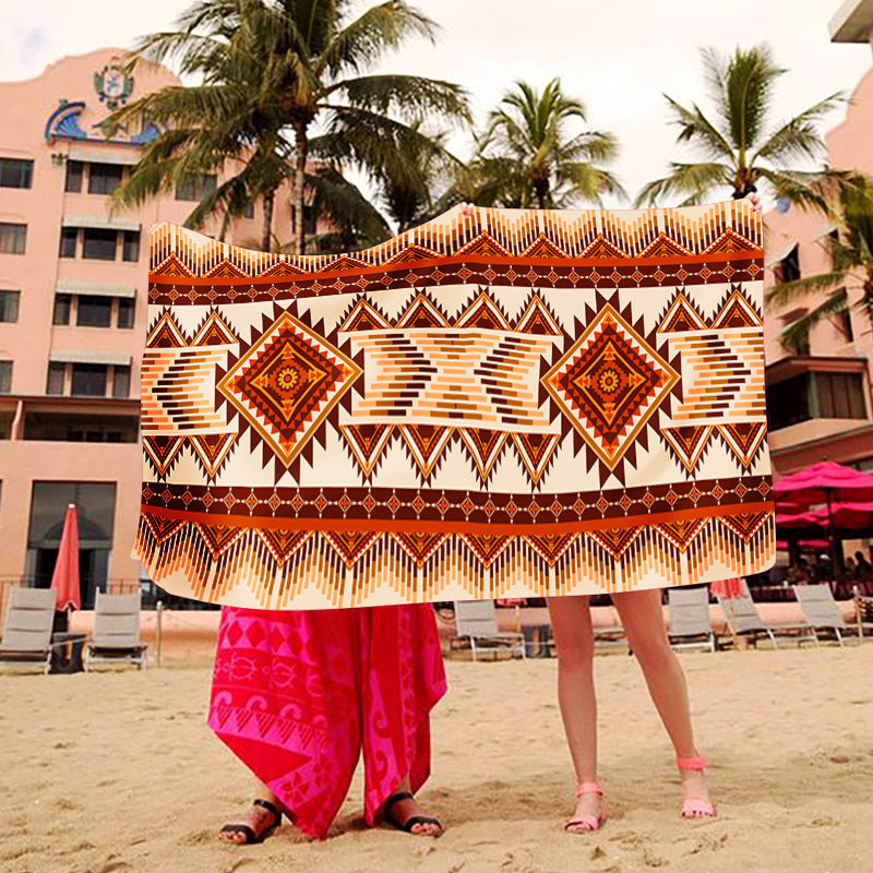 Stranddecke mit kreativem Kunstdesign Brehn