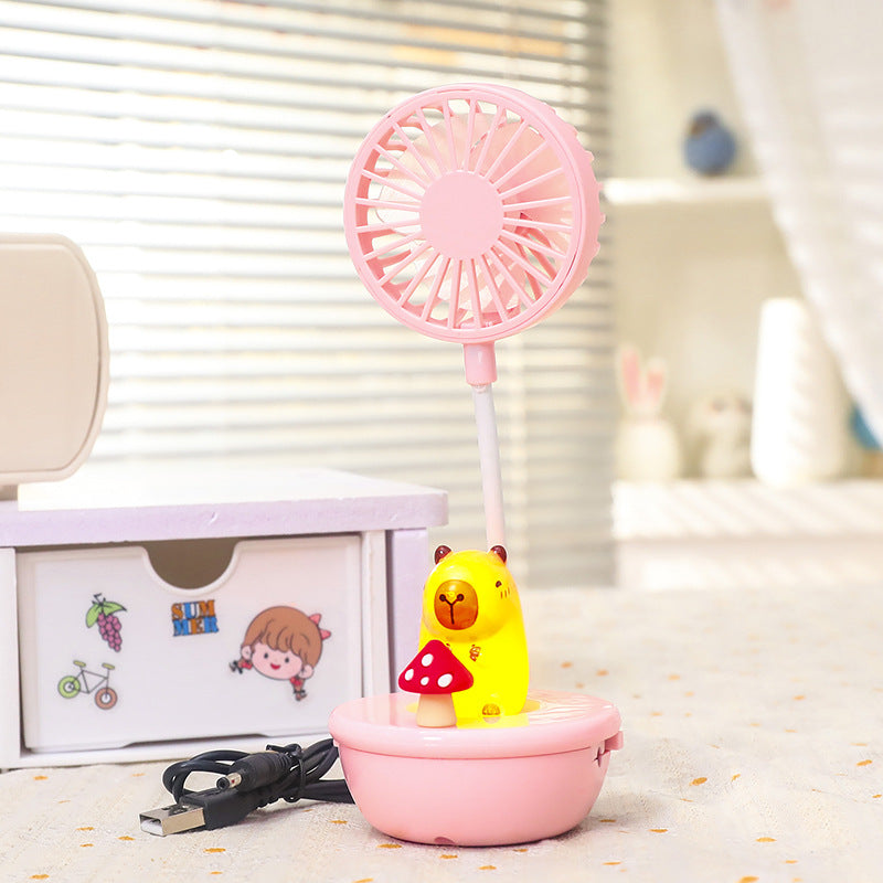 Damen Tragbarer Handventilator mit LED-Panda-Design Brehn