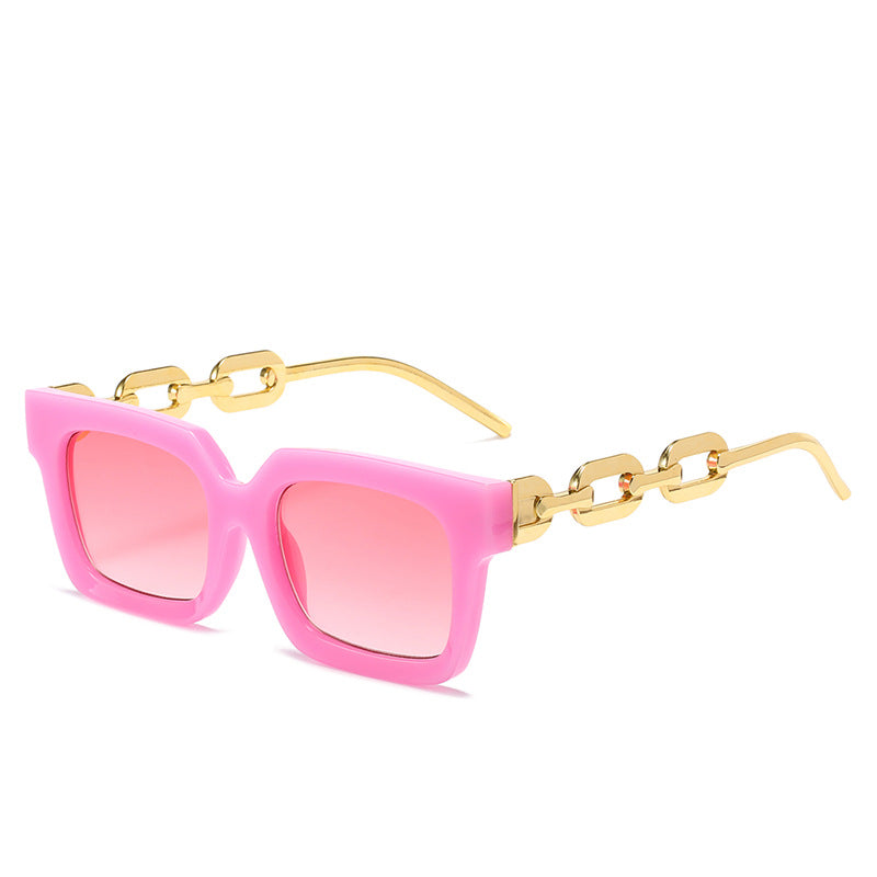 Damen modische Sonnenbrille mit einzigartigem Kettenelement Brehn