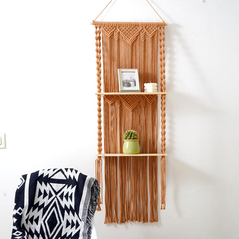 Macramé Wandhängendes Regal-Organizer Brehn