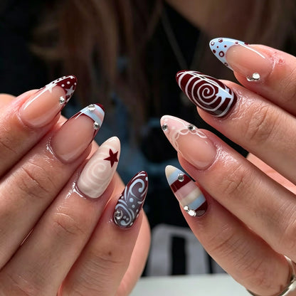 Einzigartige Künstlerische Nagelspitzen
