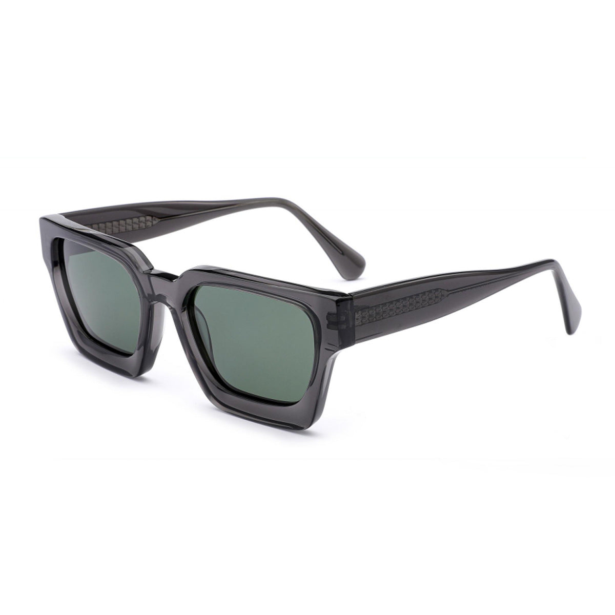 Damen quadratische Sonnenbrille mit innovativem Rahmen und polarisierten Gläsern Brehn