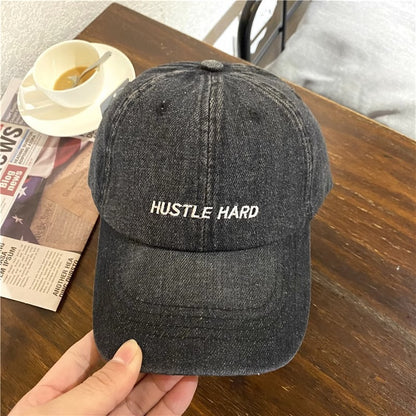 Damen Casual Distressed Denim Cap Brehn