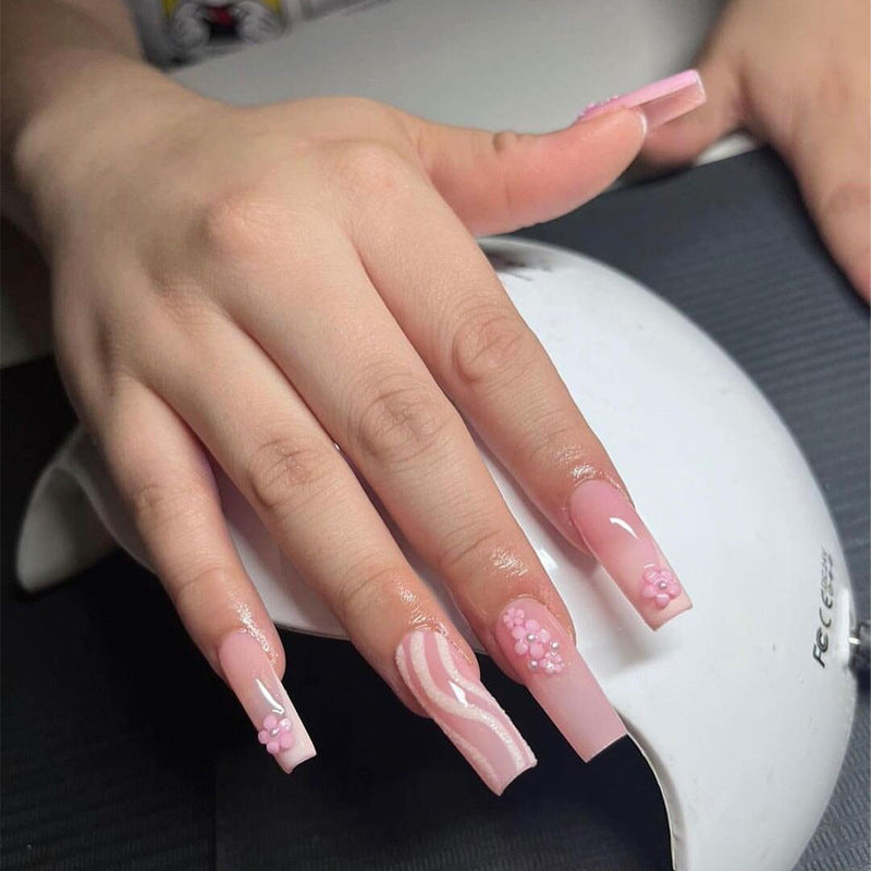 Glamouröse Glitzer-Stiletto Press-On Nägel Brehn