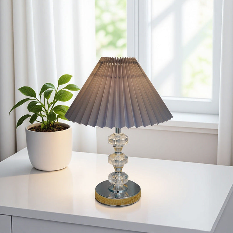 Elegante Kristall Tischlampe