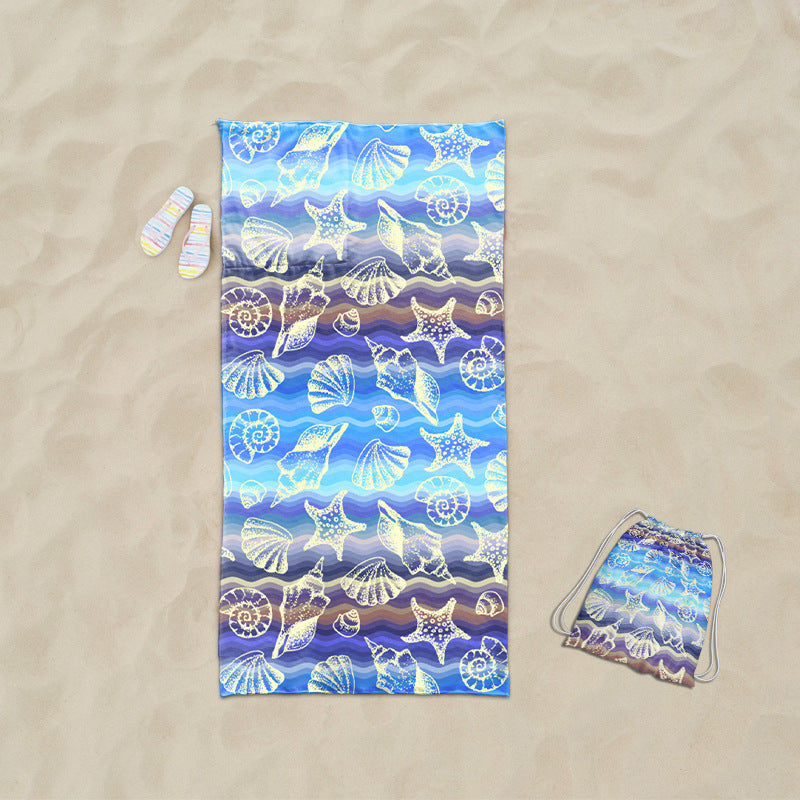 praktisches Strandtuch mit integriertem Tragetaschen-Design Brehn